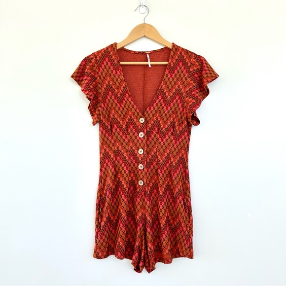 Free People Tribal Phoenix Playsuit Romper - Picture 5 of 14